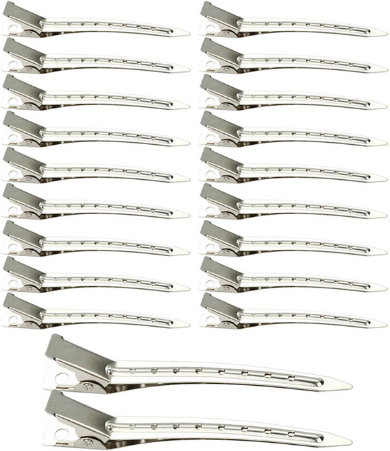 걸핀스 프리미엄 메탈 볼륨 미용 집게핀 대형 9cm 1578 20p