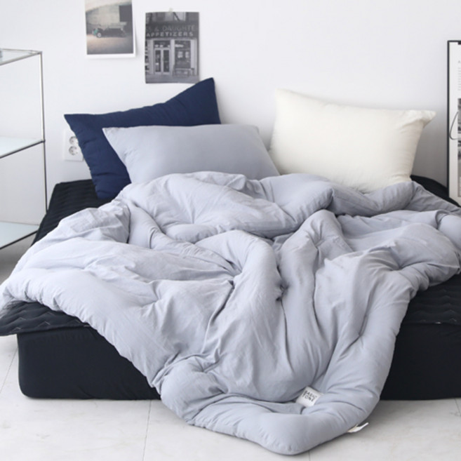 베이직톤 국내산 세미마이크로 크레용 사계절 옥수수솜 차렵이불