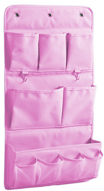 LUDENS 독서실 공간활용 걸이형 책상 정리 수납 포켓, 핑크