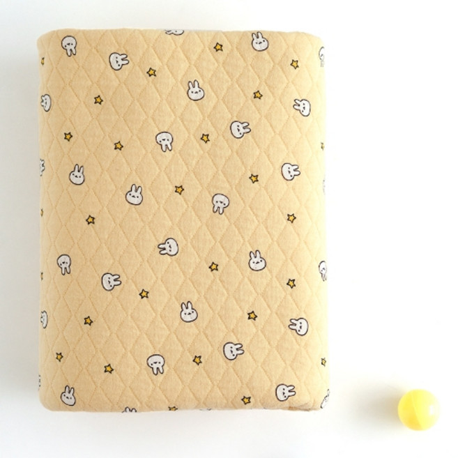 릴리패브릭 블링바니 누빔원단, 옐로우, 1개