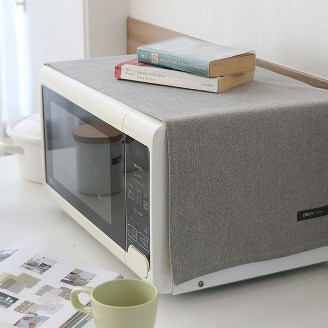 데코토닉 내츄럴코튼 전자렌지커버, 그레이
