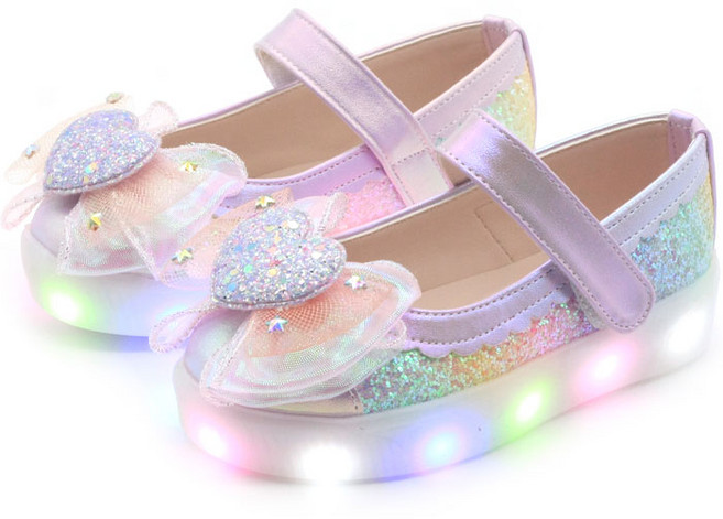 바니비 RB별 리본폼 LED 구두