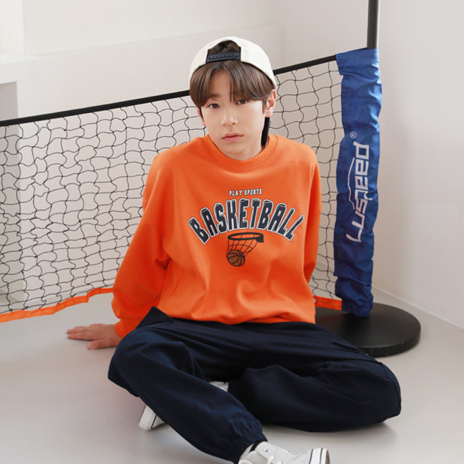 나나주니 라운드넥 농구 맨투맨