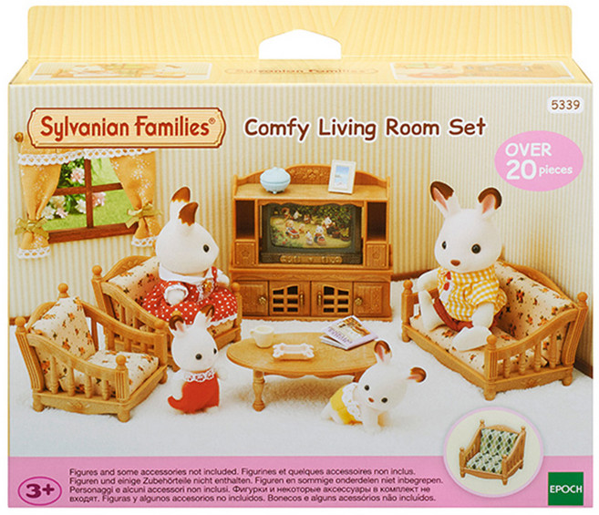 실바니안패밀리 행복한 클래식 리빙룸 피규어 세트, 1개