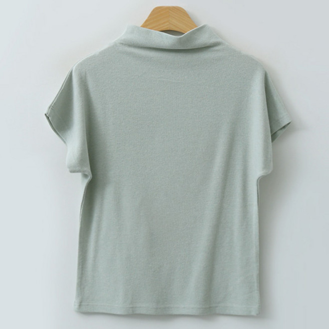 엔비룩 여성용 모앙 앙고라 반팔 티셔츠