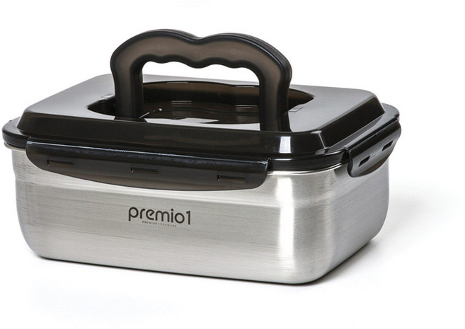 키친아트 스텐304 프리미오1 전해 무연마 김치통 1호, 2.45L, 1개