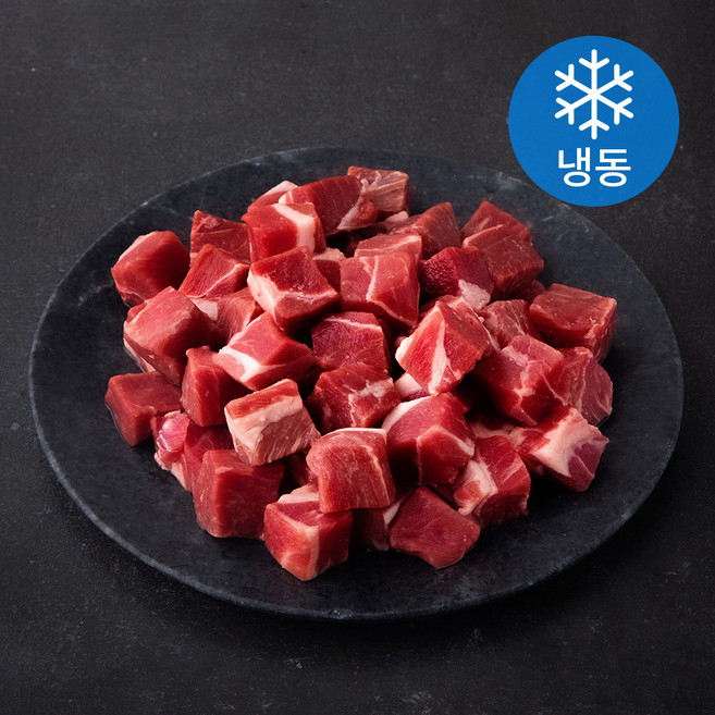 고기설계소 양 큐브 스테이크 (냉동), 1kg, 1개