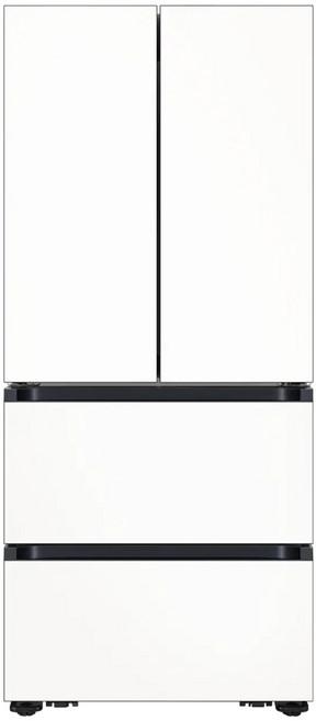 삼성전자 Bespoke AI 김치플러스 490L 스탠드형 4도어 김치냉장고 방문설치, 에센셜 화이트, RK70F49M2Z