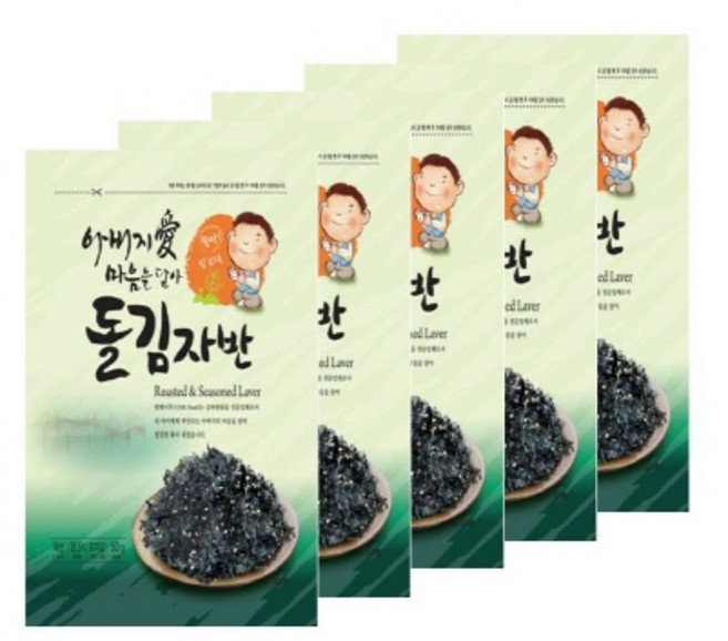 아버지愛마음을담아 돌김자반, 50g, 5개