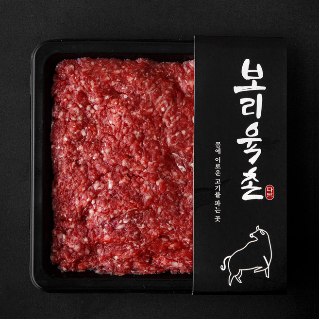 보리육촌 한우 다짐육 2등급 (냉장), 1개, 300g
