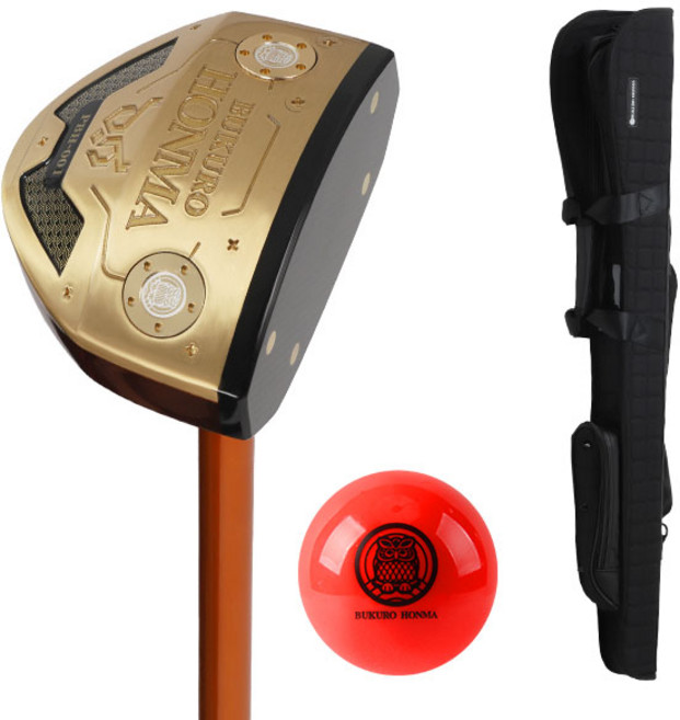 부쿠로혼마 감나무 4스타 파크골프채 CE01 A 블랙 레드 850mm, 90도, L