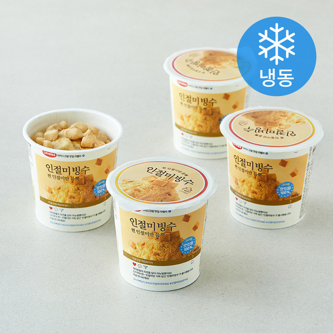 라벨리 인절미 빙수 (냉동), 4개, 1개입, 220ml