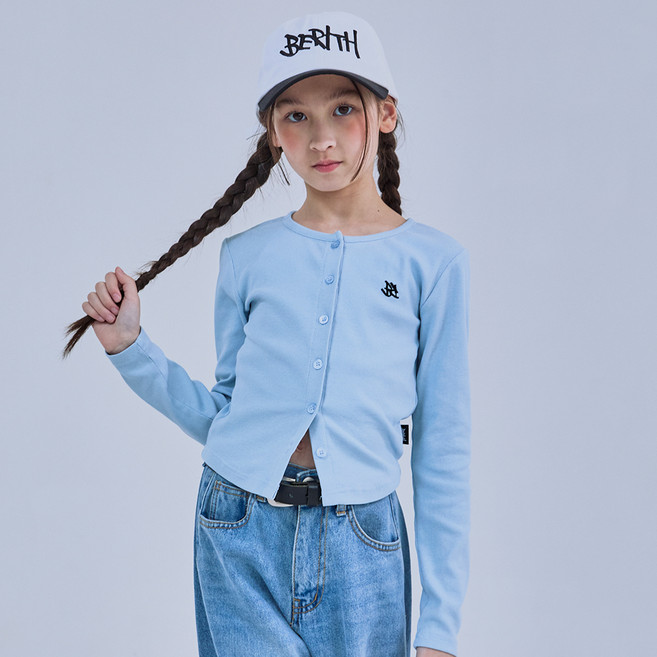 BERITH 青少年女童修身開襟衫