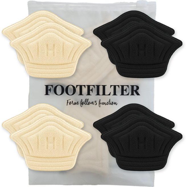 풋필터 신발 뒤꿈치 쿠션 패드 2p