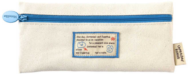 모노라이크 언매치드 프렌즈 플랫 펜케이스, 04 Ivory, 1개