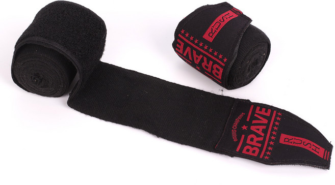 브레이브 러쉬 복싱 핸드랩, 블랙, 2개