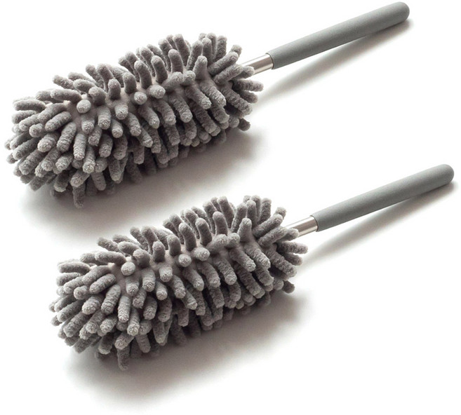 모나코올리브 황사 꽃가루 극세사 먼지털이, 모던그레이, 2개