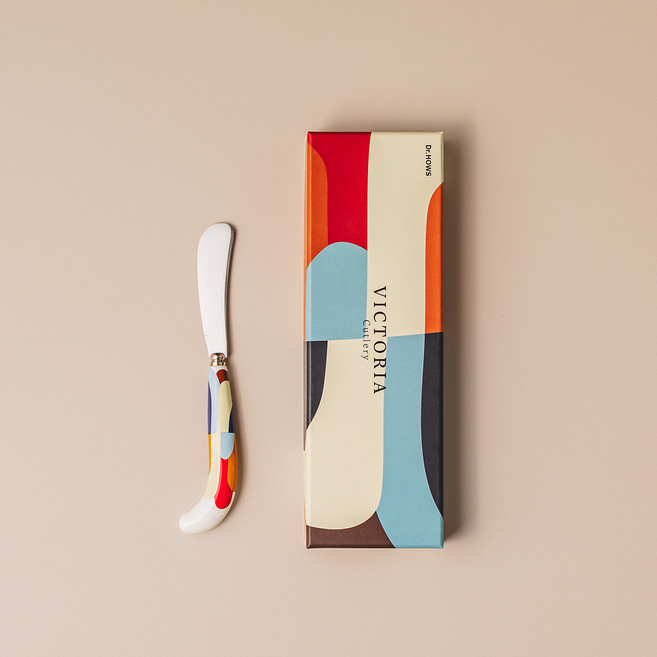 닥터하우스 빅토리아 도자기 버터나이프, 화이트