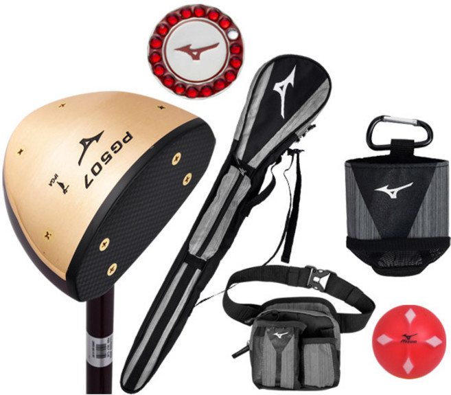 미즈노 파크 클럽 골프용품 6종세트 브라운, PG-507