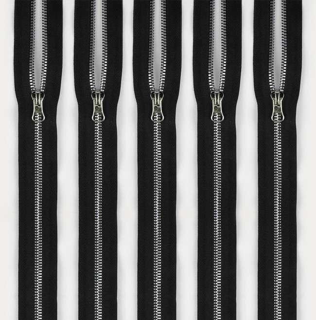 제이에스트레이딩 점퍼지퍼 5호 75cm, 니켈, 5개