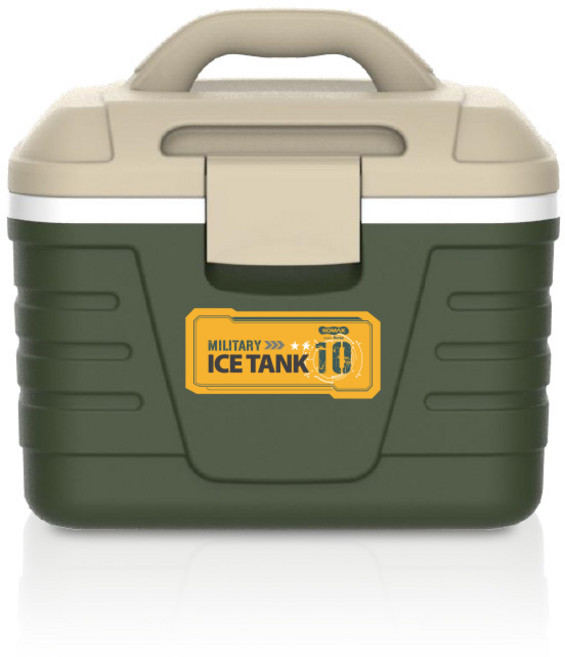 코멕스 캠핑 아이스탱크, 밀리터리 그린, 10L