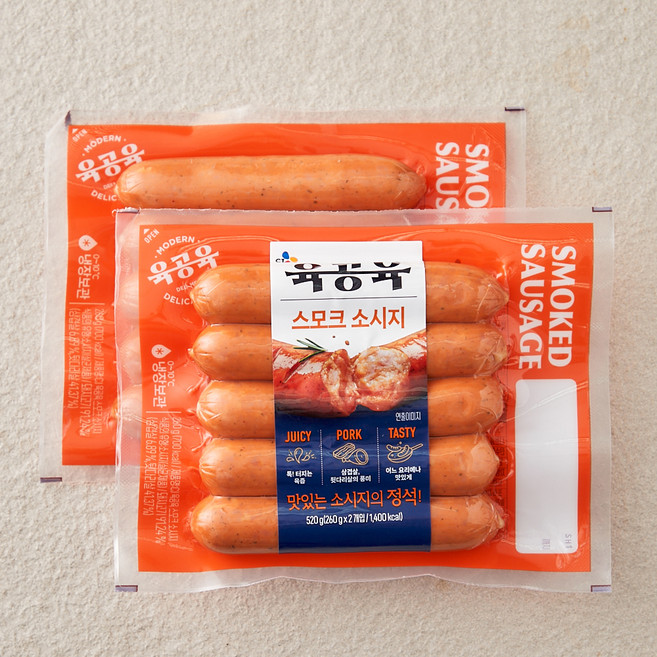 육공육 스모크 소시지, 260g, 2개