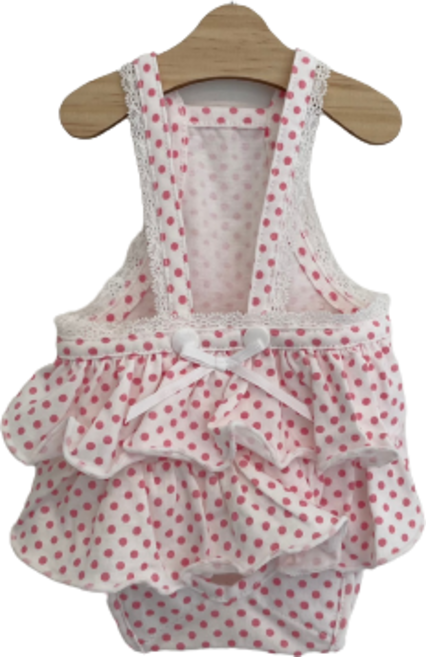 까니쉬 반려동물 위생 생리 팬티 매너 벨트, 도트핑크, 1개