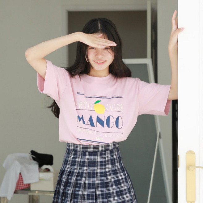 나나주니 라운드넥 JT플루츠 반팔 티셔츠