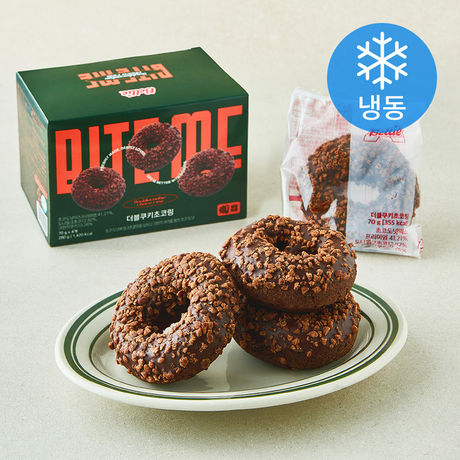 벨리푸드 더블쿠키초코링 (냉동), 70g, 1개, 4개입