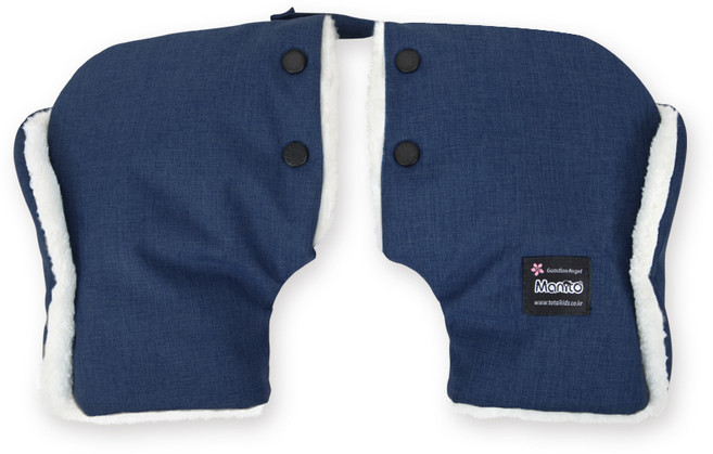 마니또 어린이 안전 킥보드 자전거 멜란지 핸드머프, 네이비, 1개