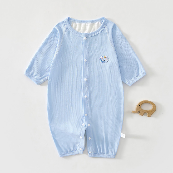 베베니즈 백메쉬 파스텔 긴팔 우주복