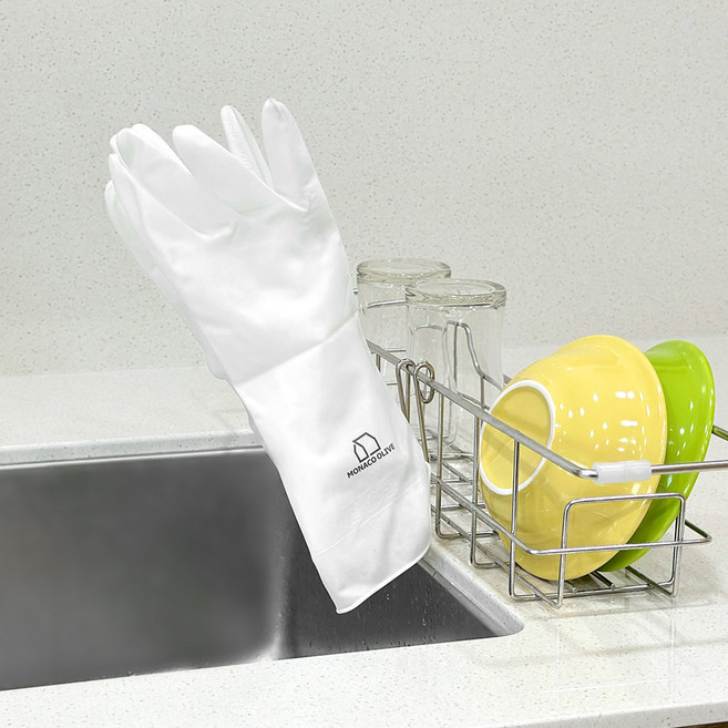 모나코올리브 스텐 드라이훅 고무장갑 건조대, 1개, 원 컬러