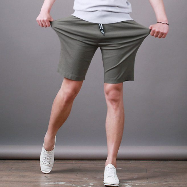 스댕클럽 남성용 통기성 하이스판 린넨 밴드 반바지 SBJ2558