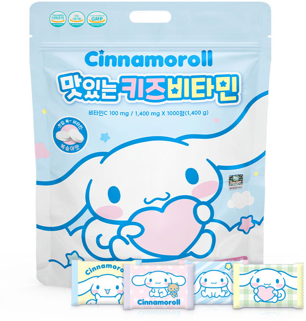 아텍스 시나모롤 맛있는 키즈비타민, 1000정, 1개