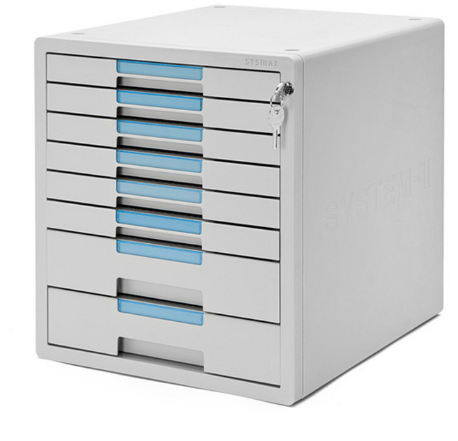 Sysmax 系統附鎖文件櫃 灰色 8層