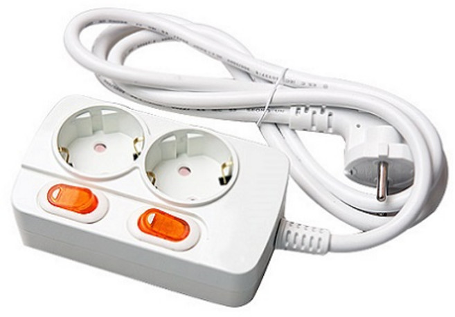 메이프 개별 스위치형 멀티탭 2구, 4.5m, 랜덤 발송, 1개