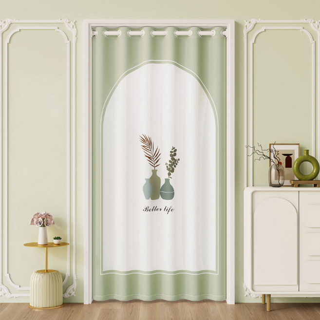 지앤와이 플로르 공간분리 가리개 롱 도어커튼