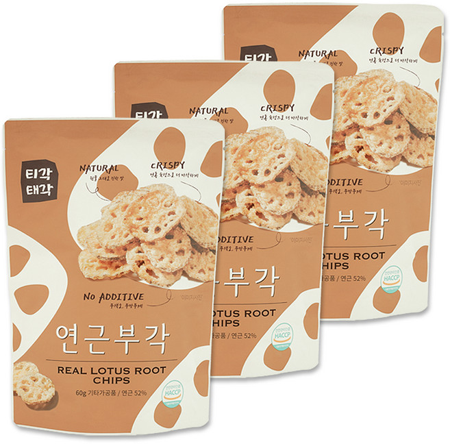 티각태각 연근부각, 60g, 3개