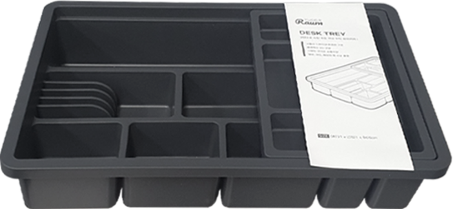 투코비 라움 데스크 트레이, 딥그레이, 1개