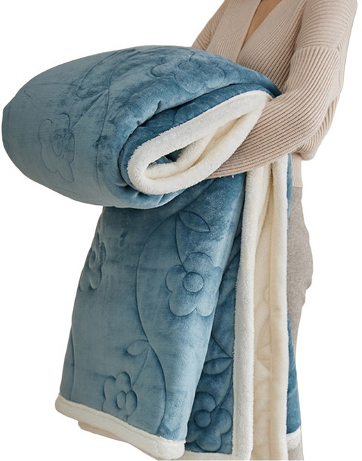 Home of flowers 繁花之家 牛奶绒毛毯冬季加厚毯子