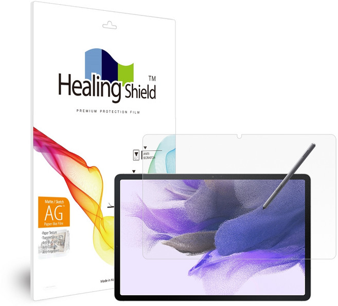 Healing Shield 抗藍光防指紋類紙膜螢幕保護貼, 單色, 1個