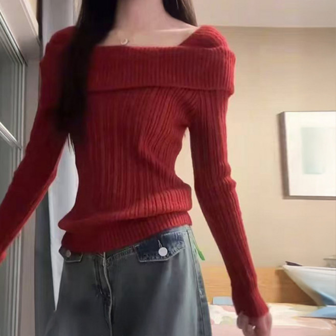 Awesomeful 女款 K-ST 羅紋針織衫 A25WKN092929