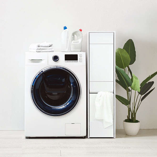 필웰 무노 재활용 스탠드형 틈새 분리수거 수납장 방문설치, 화이트, 2단