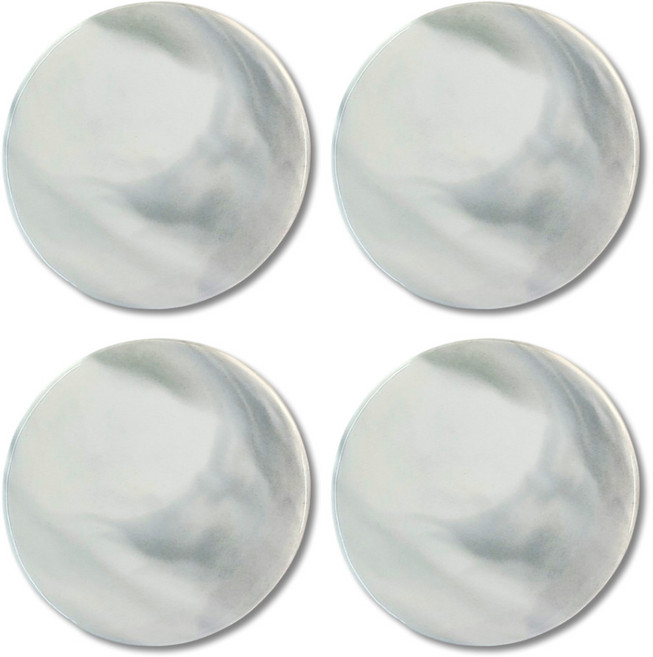 주앤지 대리석 마블 티코스터 원형, 마블그레이, 4개