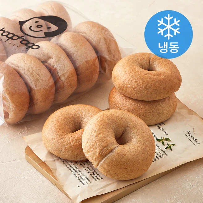 훕훕베이글 유기농 인증 통밀 베이글 10개입 (냉동), 900g, 1개 - 쿠팡