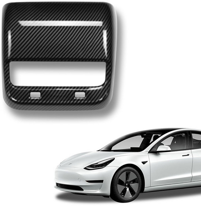 크립톤 테슬라 모델3 몰딩 2열 송풍구 상단, 유광카본, 기타