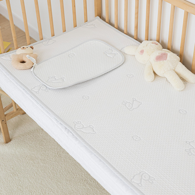 이몽 유아용 듀라론 냉감 방수 쿨매트, 토끼, 1개