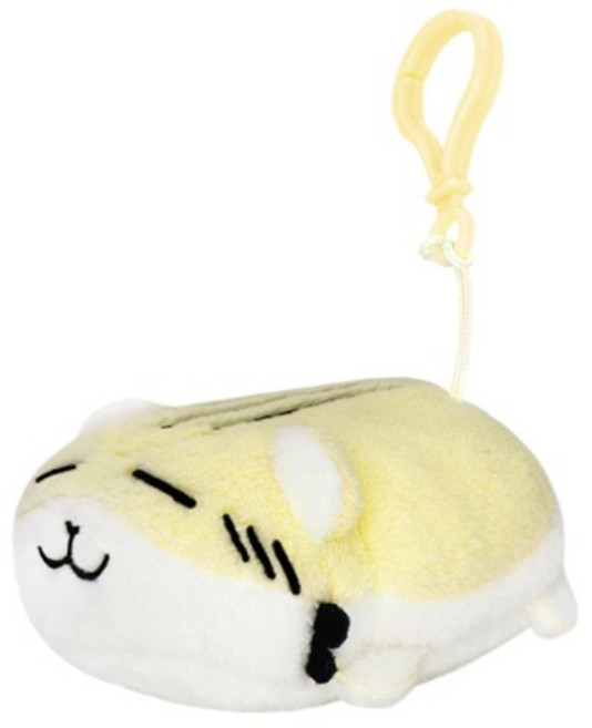 성업상사 햄스터 쿠션 키링, 옐로우, 1개, 9cm