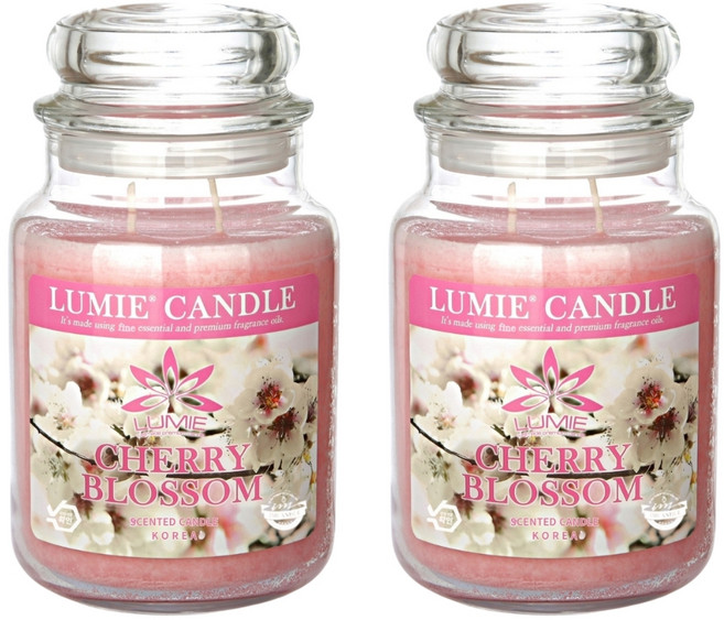 LUMIE CANDLE 蠟燭, 2個, 櫻花, 570g