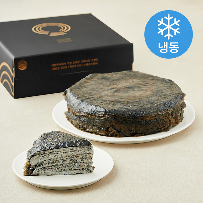 스페로스페라 시그니처 흑임자 크레이프 케이크 (냉동), 810g, 1개
